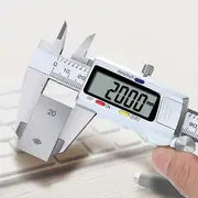 1pc 6 Inch Digital Caliper LCD Digital Display Stainless Steel Metal Caliper 150mm Metal Electronic Vernier Caliper Micrometer Gauge Measuring Tool