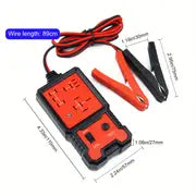 Auto Car Automotive Relay Tester For 12V 4pin And 5 Pin With Battery Clips