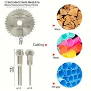 32pcs Mini HSS Circular Saw Blade Resin Cut-Off Woodworking Cutting Discs Diamond Metal Saw Blades For Rotary Tools