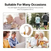 1pc Hearing Aids For Seniors Adults, Gear Adjustment, Easy To Wear, Portable Battery Replacement, Convenient For The Elderly Ear Sound Amplifier