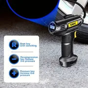 120W Portable Car Air Compressor: Inflate Your Tires With Ease - Wireless & Wired Handheld Pump With LED Light