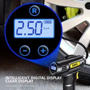 120W Portable Car Air Compressor: Inflate Your Tires With Ease - Wireless & Wired Handheld Pump With LED Light