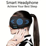 Wireless Sleep Mask, Sleep Headphones, Adjustable&Washable Music Travel Sleeping Headset With Built-in Speakers Microphone Hands-Free For Air Travel,Siesta And Sleeping