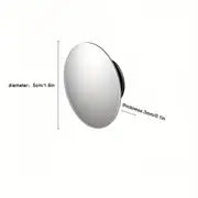 New 2pcs Adjustable Car Blind Spot Glass Mirror 360 Degree Side Wide Angle Rearview Mirror Small Rimless Round Mirror Safe Driving