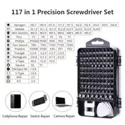 117 In 1 Precision Screwdriver Set, Electronics Magnetic Repair Tool Kit With Case For Repair Computer, IPhone, PC, Cellphone, Laptop, Switch, PS4, Game Console, Watch, Glasses Etc