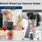 1set, Electric Mason Jar Vacuum Sealer, Electric Vacuum Sealer, Glass Jar Bottle Vacuum Sealer, Small Household Vacuum Pump Kitchen Stuff Kitchen Accessories Home Kitchen Items,1*Vacuum Sealer,5* 3.4'' Wide Lids, 5* 2.75'' Regular Lids,1*opener