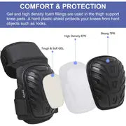 Professional Knee Protection: Thickened Wear-Resistant Silicone Knee Pads (1 Pair)