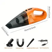 Upgrade Your Car Cleaning Game With This Portable High-Power Wireless Handheld Vacuum Cleaner - Long-lasting Range, Wet & Dry Cleaning, Complete Car Accessories Set