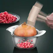 3pcs/set, Pomegranate Peeling Tool Set, 304 Stainless Steel Meat Picker, Pomegranate Peeler Fruit Peeler, Stainless Steel Pomegranate Arils Removal Tool, Pomegranate Deseeder Peeling Tool, Easy Removal, Kitchen Gadget For Home Kitchen