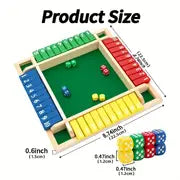 1pc Fun And Exciting Dice Board Game For 4 Players，Perfect For Family Gatherings And Parties，Christmas, Halloween Gift