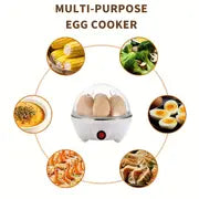 1pc Egg Cooker Automatic Power Off Home Small 1-person Multi-Functional Steamed Egg Custard Boiled Egg Machine Breakfast Artifact