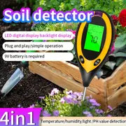 1pc 4-in-1 soil survey instrument, Electronic Soil Detector, PH Tester, Light Meter, Acid And Alkali Detection