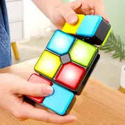 Changeable Colors Speed Cube Novelty Puzzle Fun Gift Toy For Kids,4-in-1Electronic Memory & Brain Game, STEM Toy For Kids Boys And Girls Ages 6-12 Years Old