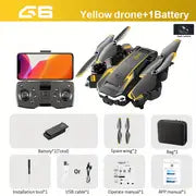 KXMG Drone S60/G6 RC Drone Dual HD Camera, Three-Sided Obstacle Avoidance, FPV WIFI, One-key Take Off And Landing,Foldable Quadcopter,Toy For Boy UAV