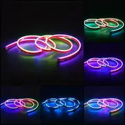 RGB Colorful Car LED Hood Lights Strip Drl Daytime Running Lights Headlight Decorative Light Auto Bar APP Remote Control 12v Car Ambient Light