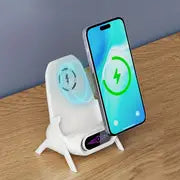 For All Cell Phone Wireless Charging Bracket Set Version Office Portable Wireless Charging Bracket Home Desktop Fast Charging Bracket Portable Automatic Charger For Cell Phone Wireless Charging Accessories