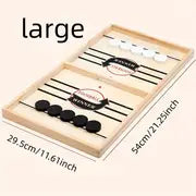 Wooden Foosball Board Game, Slingshot Table Hockey Party Game, Christmas, Halloween And Thanksgiving Gift - Perfect For Families