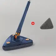 Telescopic Triangle Mop 360° Rotatable Spin Cleaning Mop Adjustable Squeeze Wet And Dry Use Water Absorption Home Floor Tools