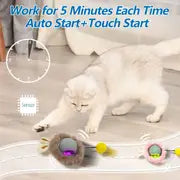 Smart Cat Toys: USB Rechargeable Automatic Ball Interactive Toys for Indoor Cats!