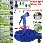 1pc Expandable Garden Hose Flexiable Water Hose With 7 Function Nozzle Lightweight Retractable Garden Hose For Outdoor,50ft-200ft