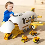 Airplane Toys Construction Toys Car Carrier Vehicle Toy Set Truck Alloy Car Toys Transport Cargo Airplane Birthday & Christmas Gift