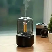 120ML Aroma Diffuser: Enjoy a Noiseless, Candlelight Flame Air with Auto-Off Protection for Home, Office, Spa, Yoga & Bedroom!