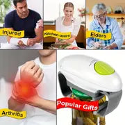 Electric Jar Opener For Weak Hands, Automatic Jar Opener For Seniors With Arthritis, Strong Tough & Easy One Touch Bottle Opener For Arthritic Hands, Ideal Gift For Seniors With Arthritis