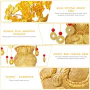 Money Tree Chinese Feng Shui Golden Fortune Tree Feng Shui Tree Bonsai Style Decoration For Luck And Wealth Feng Shui