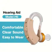 1pc Hearing Aids For Seniors Adults, Gear Adjustment, Easy To Wear, Portable Battery Replacement, Convenient For The Elderly Ear Sound Amplifier