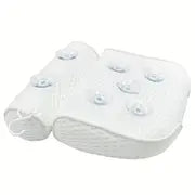 1pc Spa-like Bathtub Pillow with Non-Slip Suction Cups for Neck and Back Support bathroom accessories