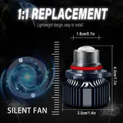 T3 Series 9006/HB4 LED Fog Light Bulbs,16000 Lumens 40W 3570 Chips,Plug And Play,Ultra Long Range Laser Lens Fog Lamps For Cars,SUVs,Trucks,Pack Of 2