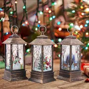 3pcs Christmas Decoration Lanterns, Santa Claus, Snowman Lantern Lights, Christmas Decorations, Decorative Lights For Indoor Outdoor, Dry Battery Powered