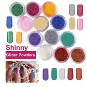 Professional Acrylic Nail Kit with 12 Glitter Powder and Nail Art Tips - DIY Nail Starter Kit for Perfect Manicures