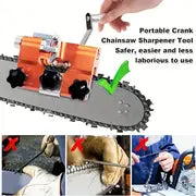 1 Set Chainsaw Sharpening Kit, Quick Chainsaw Sharpening Tool, Portable Chainsaw Sharpener Clamp, Manual Crank Chainsaw Blade Blade, Electric Chainsaw File/grinder Accessories, For Various Chainsaws