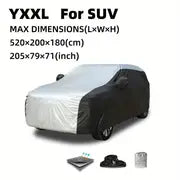 Universal Car Cover Clothes 190T Polyester Taff Rainproof Heat Insulation Car Clothes Car Cover