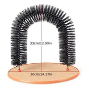 Cat Arch Self Groomer Cat 4-in-1 Multifunctional Hair Brush Cat Arch Groomer And Massager Groom Toy Pet Cat Scratcher Toys Fur Grooming Brush .