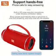 TG116C Outdoor Portable Upright Wireless Compatible Speaker, Cute Little Cube Speaker Music Player, Support USB/ TF/ FM Radio Music, Stereo Ultra Bass Speaker, Connect With Mobile Phone/Tablet/TV, Connect Within 393.7 Inch