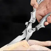 1pc Stainless Steel Kitchen Scissors, Multifunctional Chicken Bone Scissors, Ultra Sharp Kitchen Shears, Heavy Duty Household Food Scissors