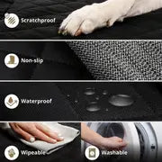 Waterproof Dog Car Seat Cover - Protect Your Car Seats from Pet Hair, Scratches, and Dirt - Easy to Install and Clean - Perfect for Travel and Everyday Use