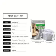 PureCleanse Kidney Support Herbal Foot Soak, Lymphatic Drainage Ginger Foot Soak, Ginger Foot Bath Bag, Moisture-removing, Sleep Better