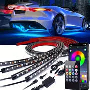 16 Million Dream Colors Chasing - Underglow Kit For Cars, SUVs & Trucks With App & Remote Control