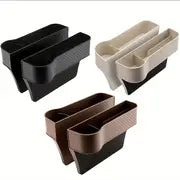 2pcs Upgrade Your Car With This Car Seat Gap Filler Organizer: Multifunctional Storage Box With Cup Holder!