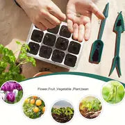 4 Packs, Grow Your Own Plants With This Complete Seed Starting Kit Includes 4/5/6 Pack Seedling Starter Trays, Full Spectrum Grow Light, Time Controller, Humidity Dome, And Dishwasher Safe Trays