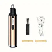 Upgrade Electric Nose And Ear Hair Trimmer Eyebrow Shaver, Nose Hair Remover For Men Women USB Rechargeable, Waterproof Stainless Steel Head, Mute Motor, Men's Women Hair Cleaner