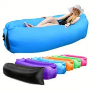 Relax In Comfort: Inflatable Lounger Air Sofa Hammock - Portable, Waterproof & Leakproof - Perfect For Backyard, Beach, Camping & More!