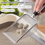 Cat Litter Scoop Fine Mesh Stainless Steel Cat Litter Cleaner, Easy To Clean Non-stick Cat Litter Shovel Reptiles Sand Shovel