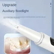 1pc Tartar Removal For Teeth With LED Light, Teeth Cleaning Up To 2600000 Operating Frequency, Rechargeable Teeth Cleaning Kit, 4 Replaceable Heads With A Oral Mirror,Dental Rinse, 5 Gears Adjustment,Immediately Remove Dental Plaque And Stains