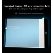 Led Drawing Copy Board Toy To Draw, 3 Level Dimmable Painting Tablet A5 Size Light Pad, Learning Educational Game Christmas Halloween Thanksgiving gifts