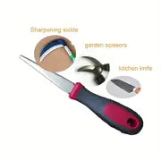 1pc Dual-Sided Sharpening File for Scissors, Knives, and Garden Tools - Achieve Razor-Sharp Edges with Ease