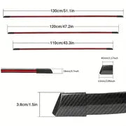 Upgrade Your Car with a Universal Carbon Fiber LED Spoiler Light - 12V Brake/Turn Signal Tail Lights